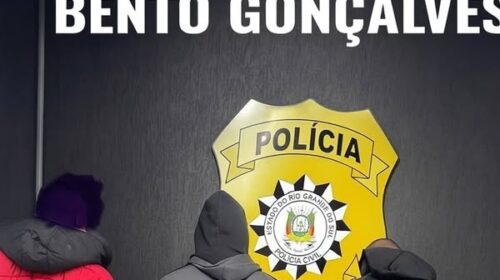 POLÍCIA CIVIL PRENDE TRÊS HOMENS EM FLAGRANTE EM BENTO GONÇALVES