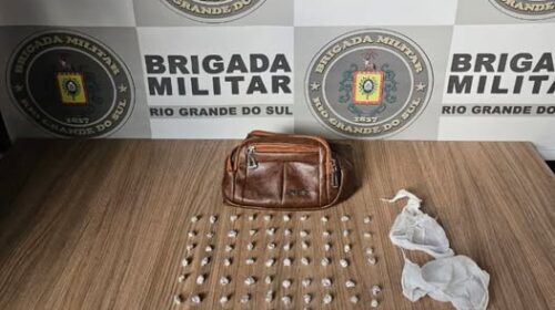BRIGADA MILITAR PRENDE HOMEM POR TRÁFICO DE DROGAS, NO JUVENTUDE DA ENOLOGIA, EM BENTO GONÇALVES