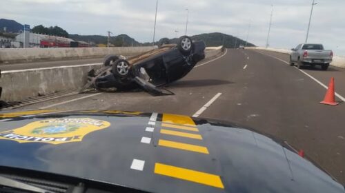 MORADORA DE BENTO GONÇALVES FICA COM LESÕES EM ACIDENTE NA BR 158, EM SANTA MARIA