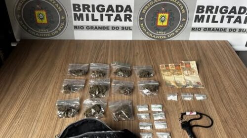 BRIGADA MILITAR PRENDE HOMEM POR TRÁFICO DE DROGAS NO SANTA RITA, EM BENTO GONÇALVES