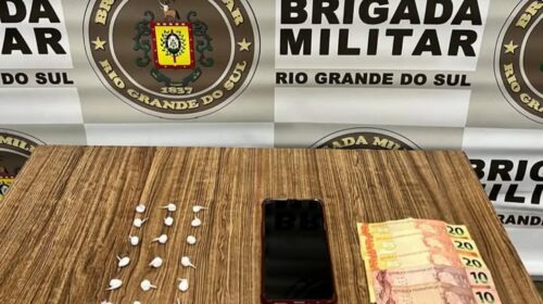 BRIGADA MILITAR PRENDE HOMEM POR TRÁFICO DE DROGAS NO SÃO JOSÉ, EM FARROUPILHA