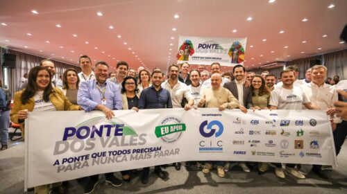 Eduardo Leite apresenta estudo para nova ponte sobre o Rio Taquari