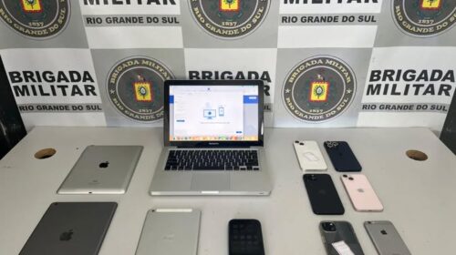 BRIGADA MILITAR PRENDE HOMEM POR RECEPTAÇÃO DE ELETRÔNICOS, EM CAXIAS DO SUL