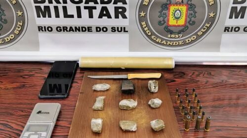 BRIGADA MILITAR PRENDE HOMEM POR TRÁFICO DE ENTORPECENTES EM NOVA ARAÇÁ