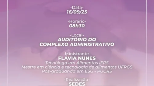 Coordenadoria da Mulher promove capacitação “Práticas de Bom Atendimento”, no dia 16 de setembro, em Bento