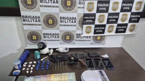 POLÍCIA CIVIL E BRIGADA MILITAR PRENDEM HOMEM POR TRÁFICO DE DROGAS NO SANTA LÚCIA, EM VERANÓPOLIS