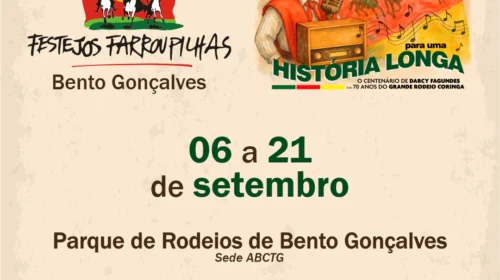 Festejos Farroupilha: programação do 20 e 21 de setembro em Bento