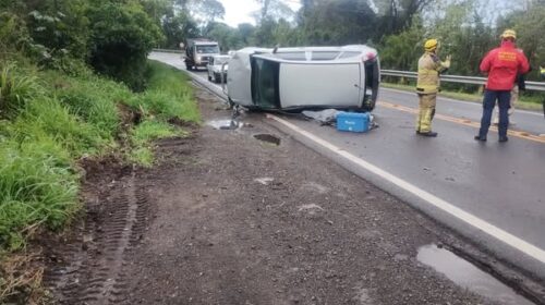 Identificado homem que  morreu em capotamento na BR-470, Bairro Maria Goretti, em Bento Gonçalves