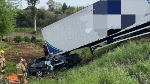GRAVE ACIDENTE DEIXA UMA VÍTIMA FATAL NA RS-406, EM NONOAI