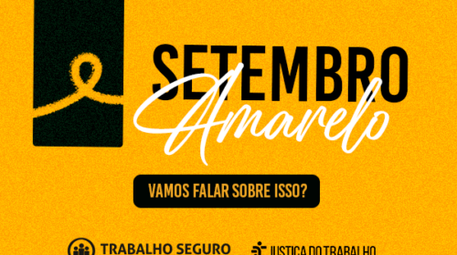 Setembro Amarelo: a saúde mental no trabalho é fundamental na prevenção do suicídio