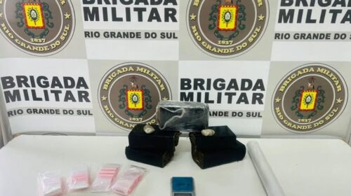 HOMEM É PRESO POR TRÁFICO DE DROGAS NO 1° DE MAIO, EM FARROUPILHA