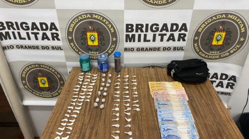 BRIGADA MILITAR PRENDE HOMEM POR TRÁFICO DE DROGAS NO SÃO JOSÉ, EM FARROUPILHA