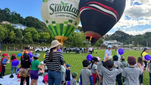 Cinco bairros são o cenário para o voo dos balões