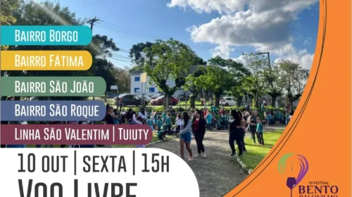 Balonismo chega aos bairros de Bento nesta sexta-feira, dia 10